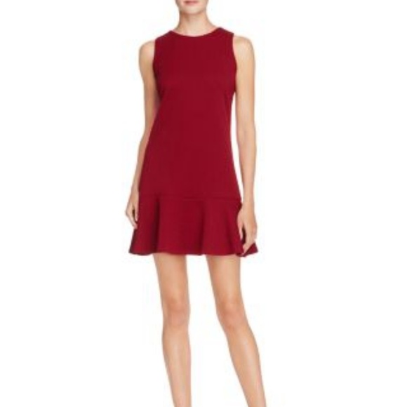 bloomingdales burgundy dress